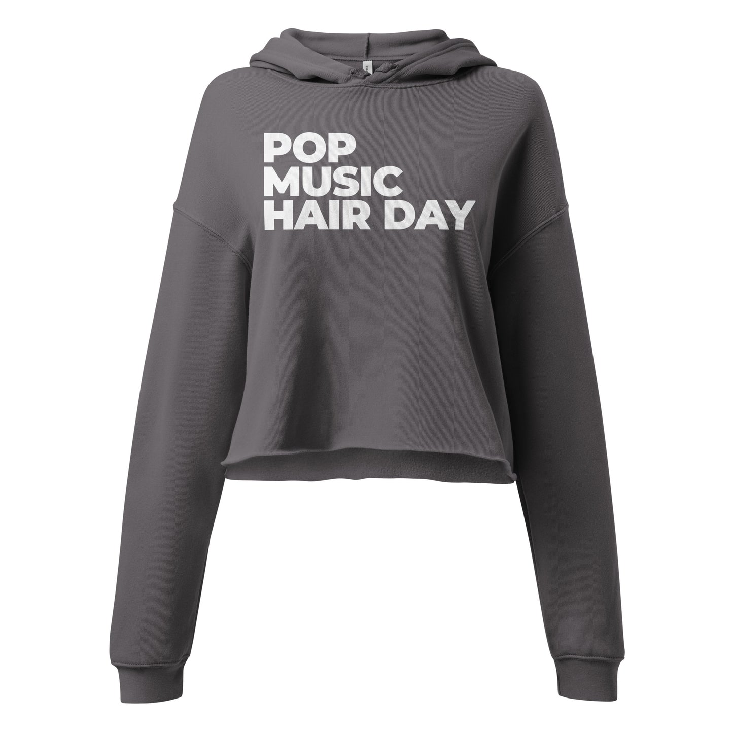 POP MUSIC HAIR DAY Cropped Hoodie (available in multiple colors)